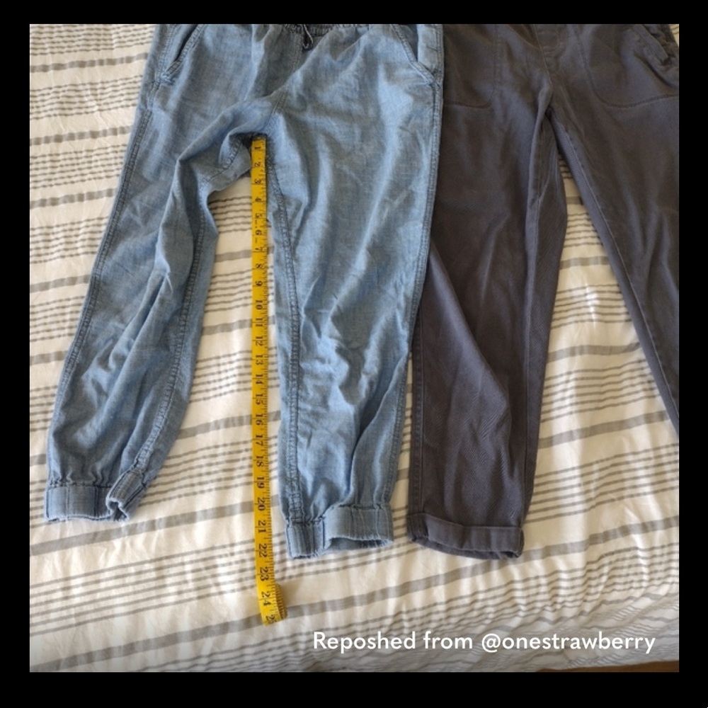 J Crew chambray jogger (light color only available)
